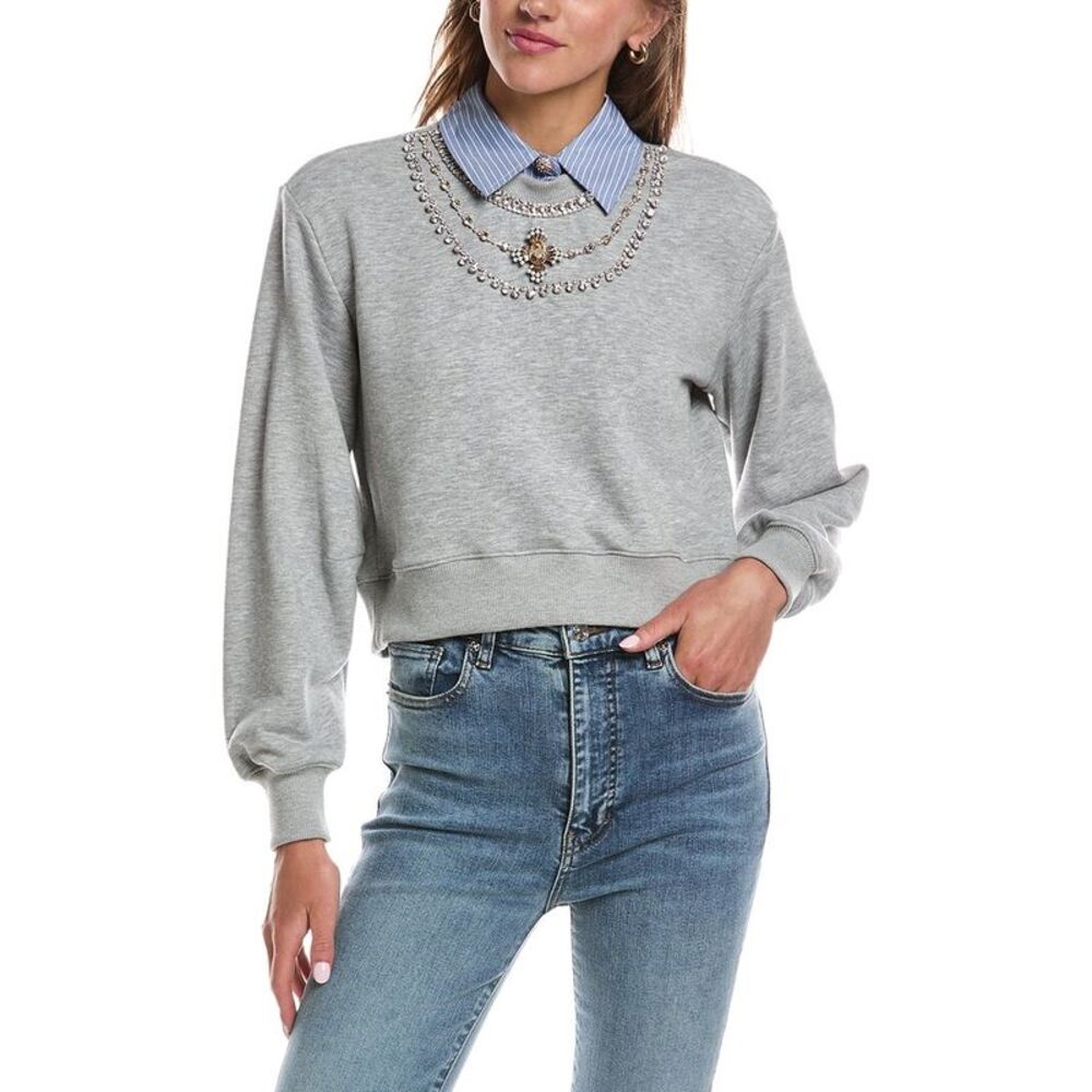 Cinq À Sept Womens Lavina Pullover, Grey
